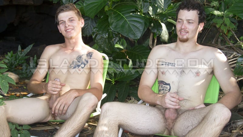 IslandStuds Two REAL STRAIGHT YOUNG HUNG LADS thick cocks ripped abs tossing FRISBEE naked Tropical Hawaiian Beach 009 gay porn pics gallery - Super cute twink surfer Jeffrey with his fat beer can cock jerks off with surfer boy bubble butt Micha